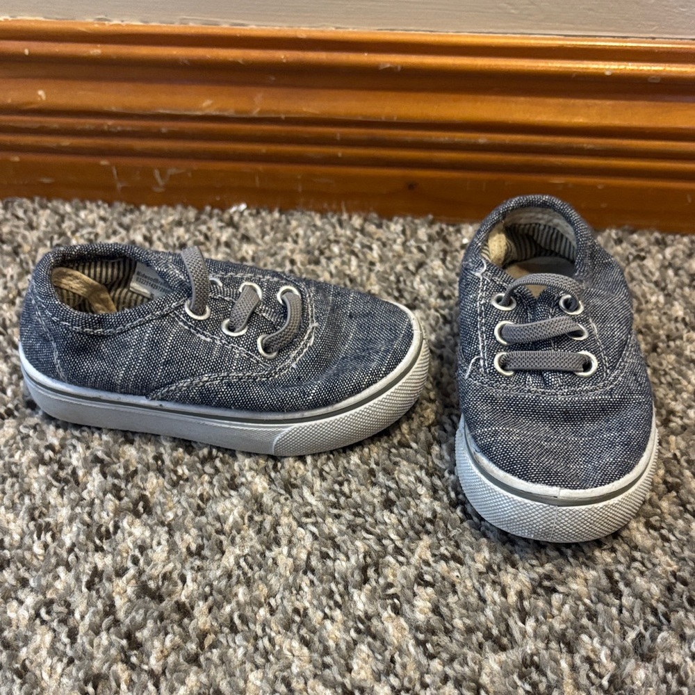 Kidgets Navy Denim Kids Sneakers